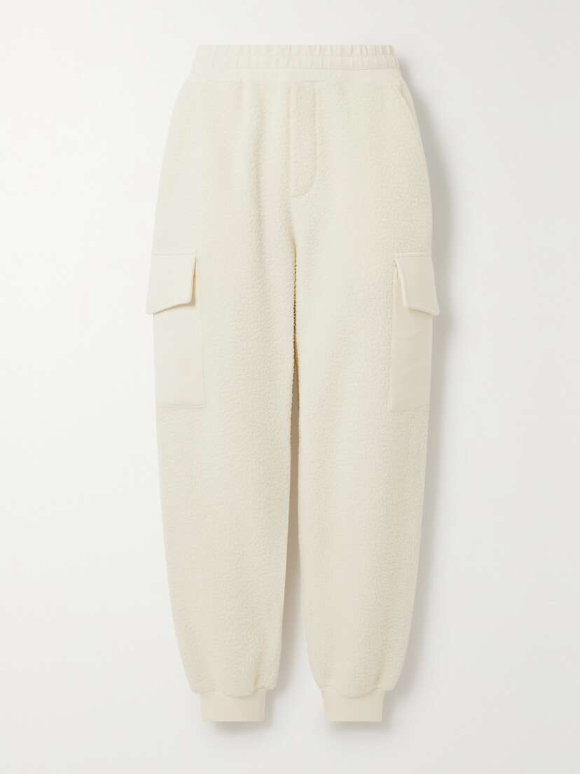 Varley Samson Jersey-trimmed Recycled-fleece Tapered Sweatpants - x large