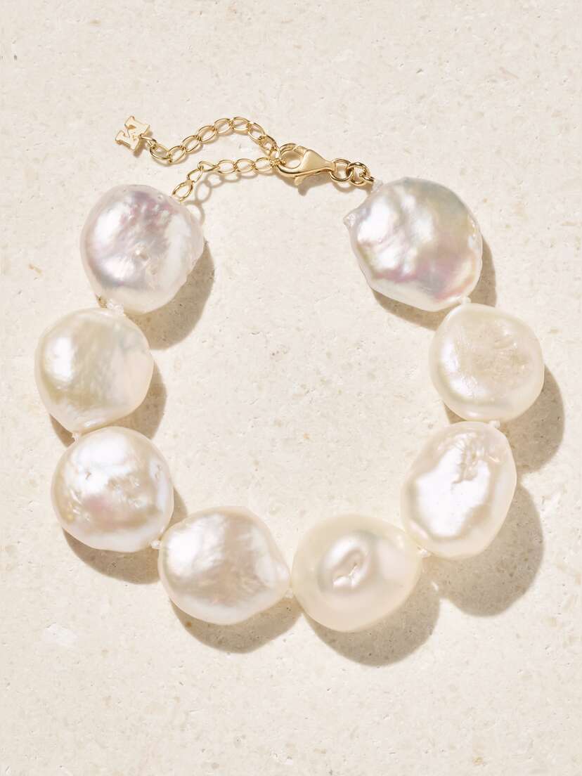 Mateo 14-karat Gold Pearl Bracelet