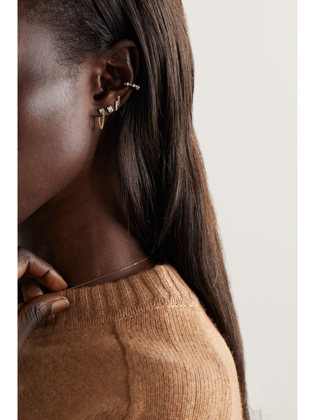Mateo 14-karat Gold Diamond Earrings In Gold