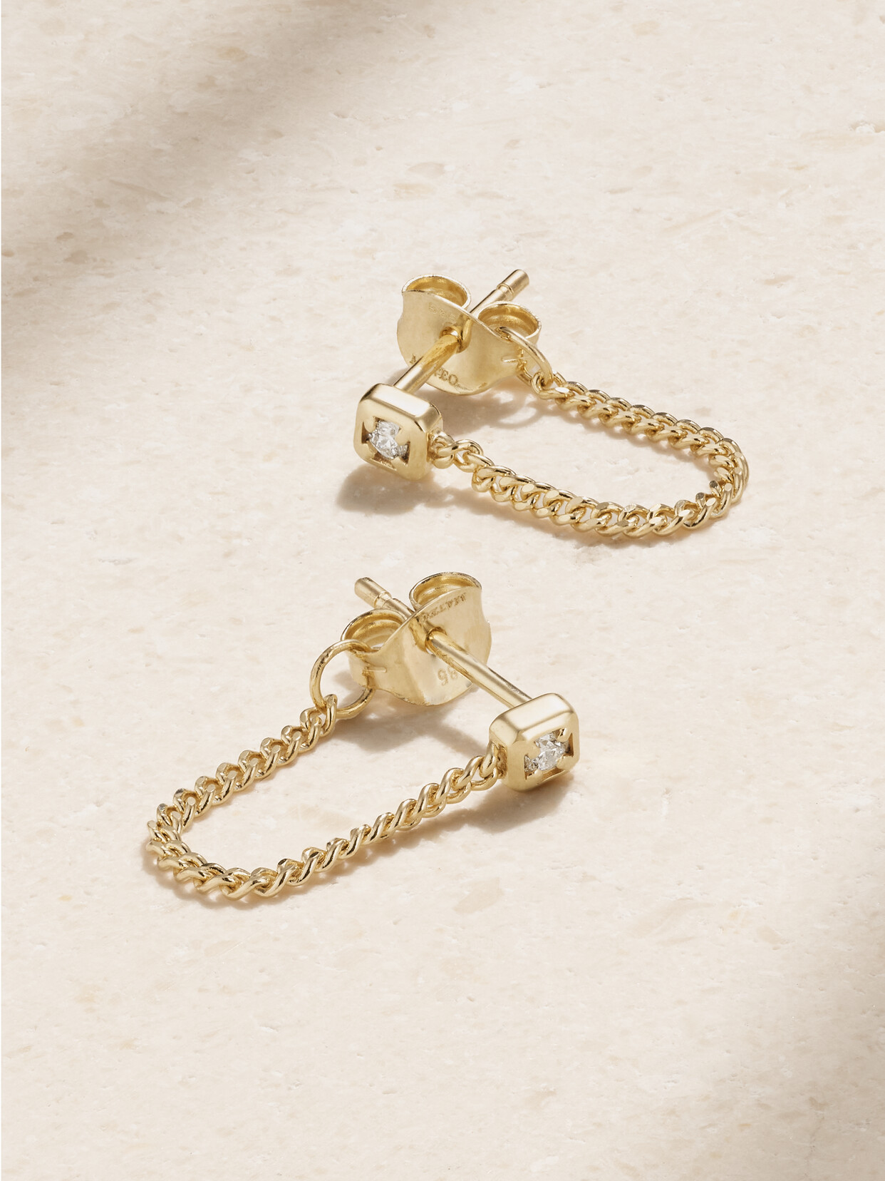 Mateo 14-karat Gold Diamond Earrings