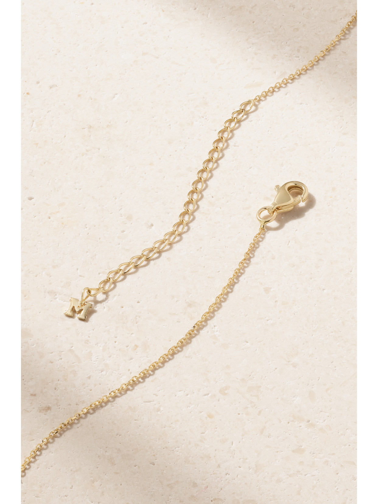 Mateo 14-karat Gold, Malachite And Diamond Necklace In Green