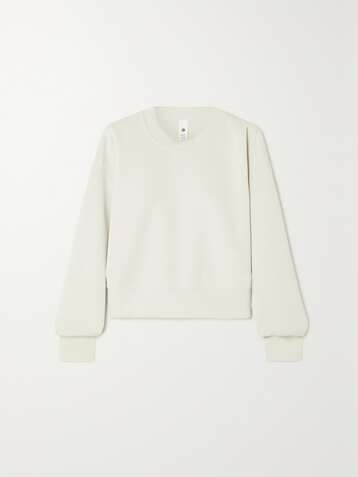 NEW Lululemon Perfectly Oversized Cropped Crew Softstreme Creamy