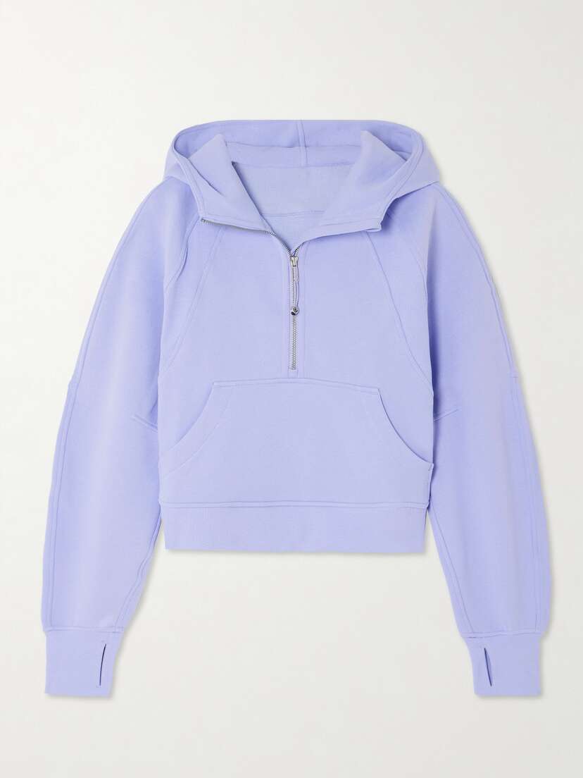 lululemon Scuba Cotton-blend Half-zip Hoodie