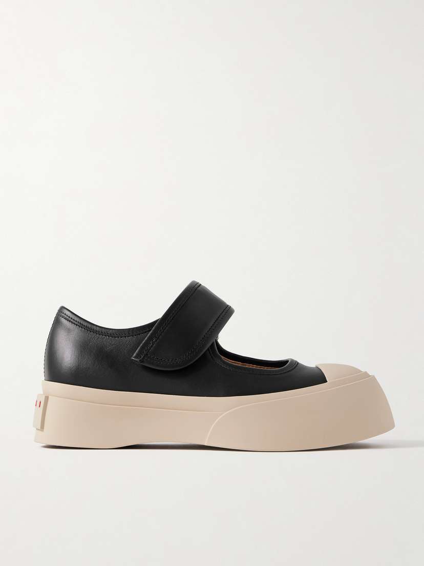 Marni Pablo Leather Mary Jane Platform Sneakers