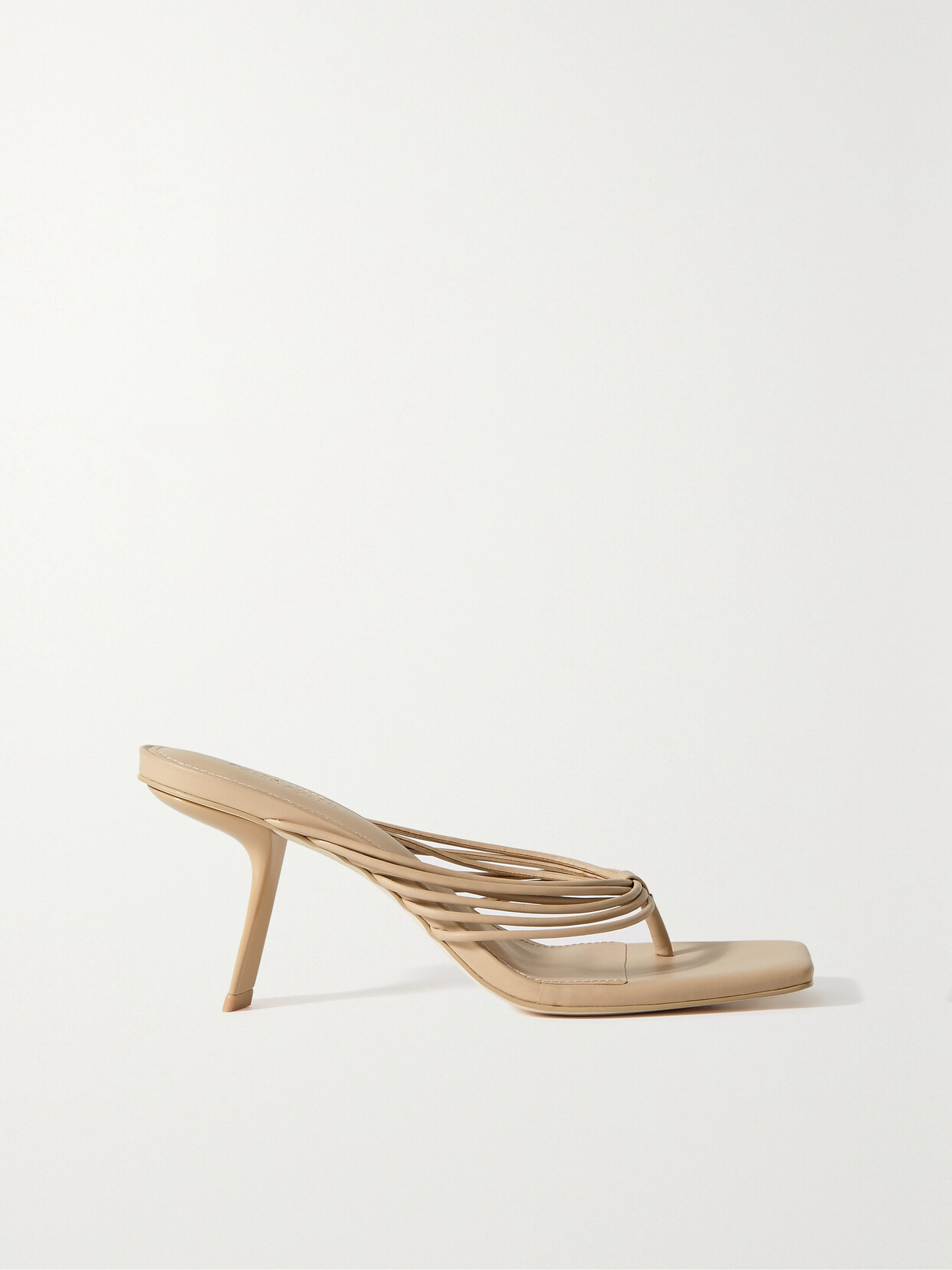 Cult Gaia - Emmy Leather Sandals - Neutrals