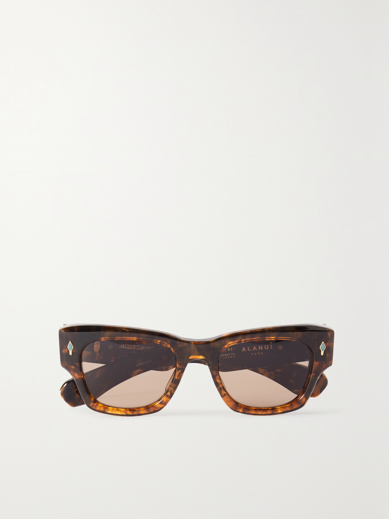 Jacques Marie Mage + Alanui Zuma Square-frame Acetate Sunglasses In Tortoiseshell