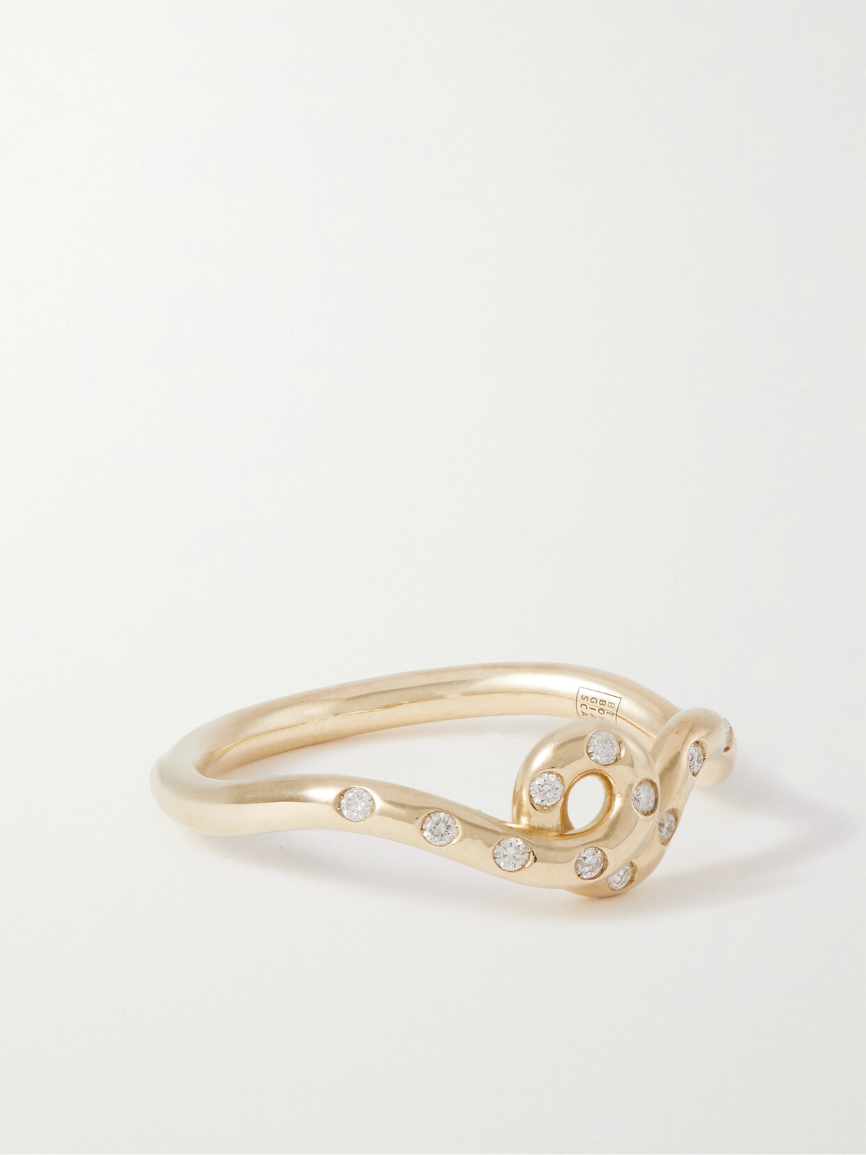 Bea Bongiasca Wave 9-karat Gold Diamond Ring - 16