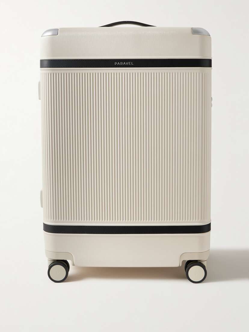 Paravel Aviator Grand Vegan Leather-trimmed Recycled-hardshell Suitcase -  - One size