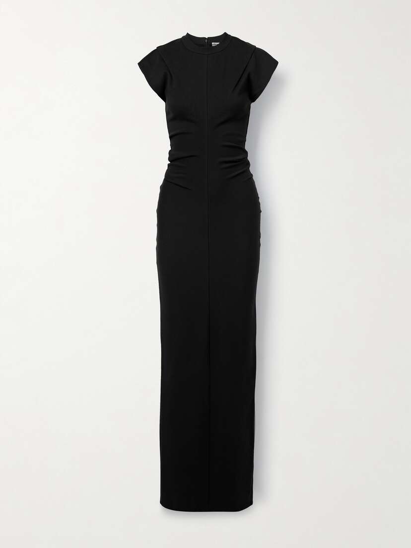 Alexander Wang Ruched Cotton-blend Jersey Maxi Dress