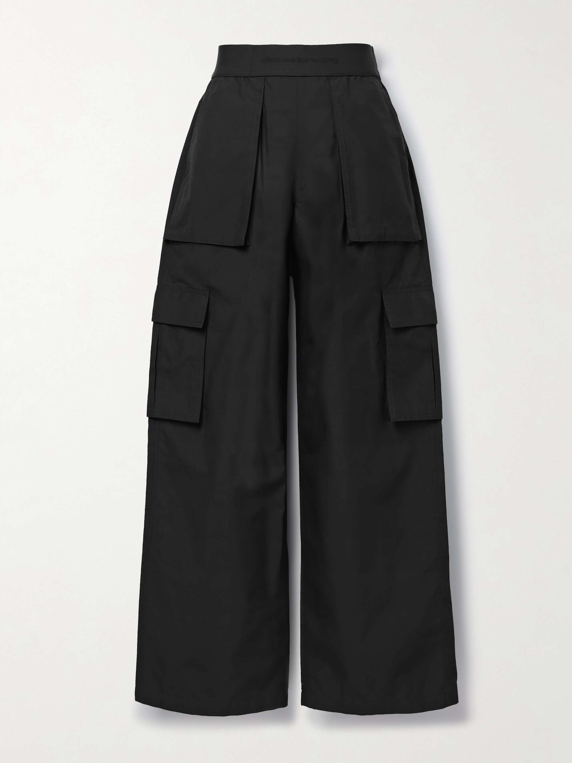 ALEXANDER WANG Cotton-blend ripstop wide-leg cargo pants