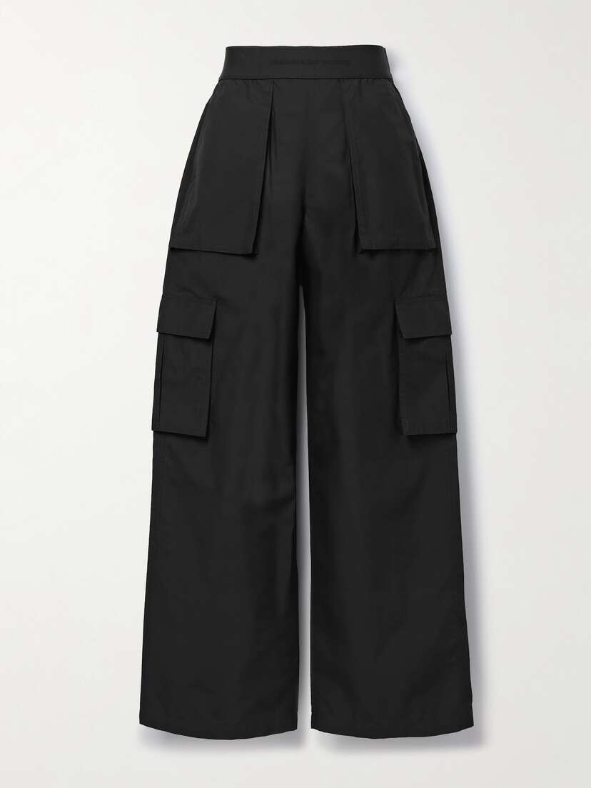 Alexander Wang Cotton-blend Ripstop Wide-leg Cargo Pants
