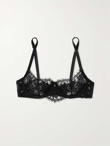 Victoria's Secret Wicked Unlined Lace Balconette Bra 38C, Women's