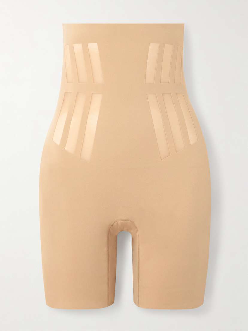 Commando Luxe Control Stretch Mesh-trimmed Tech-jersey Shorts - x large