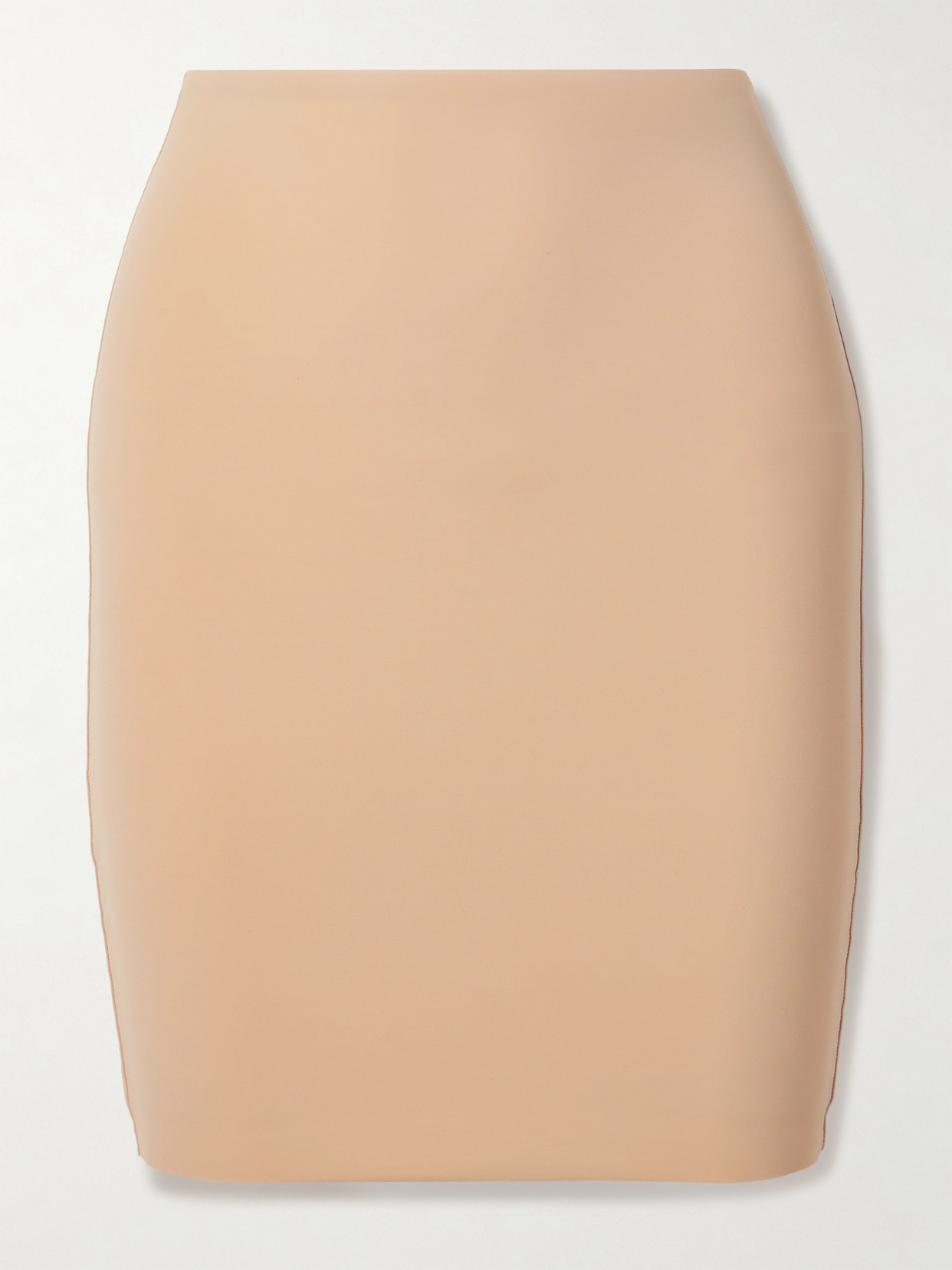 Commando Classic Layered Stretch Mini Skirt In Neutrals