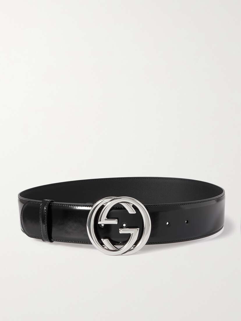 Gucci Embellished Patent-leather Waist Belt