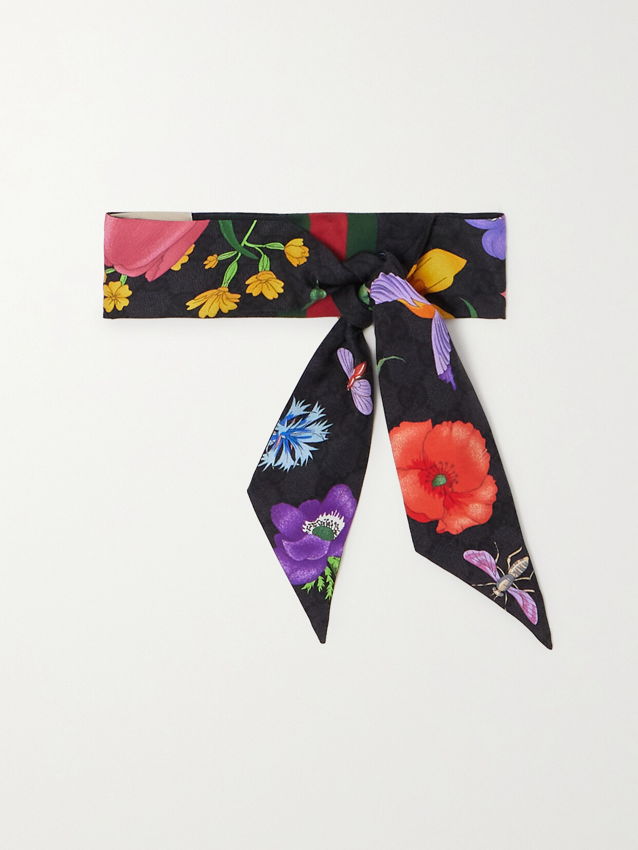 Gucci Floral-print Silk-twill Scarf