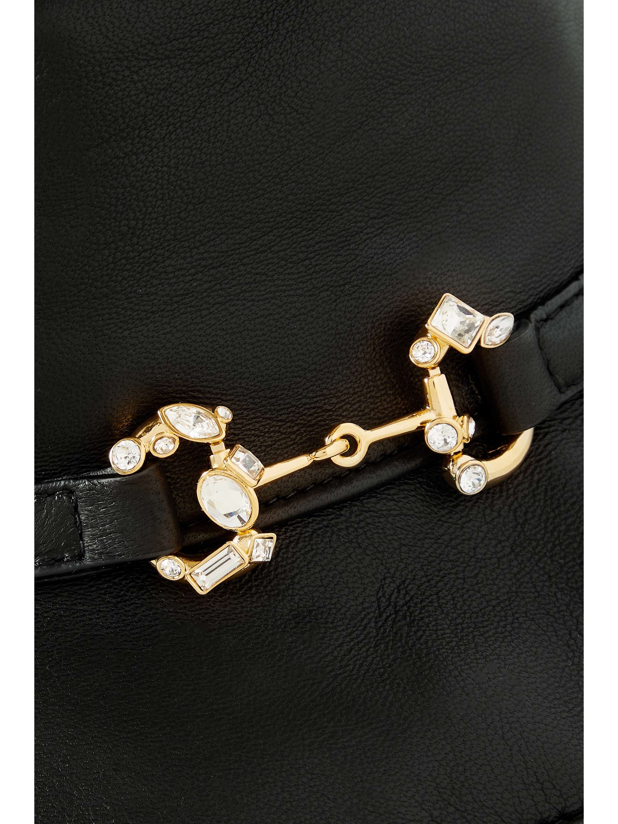 GUCCI Horsebitdetailed leather bucket hat NETAPORTER