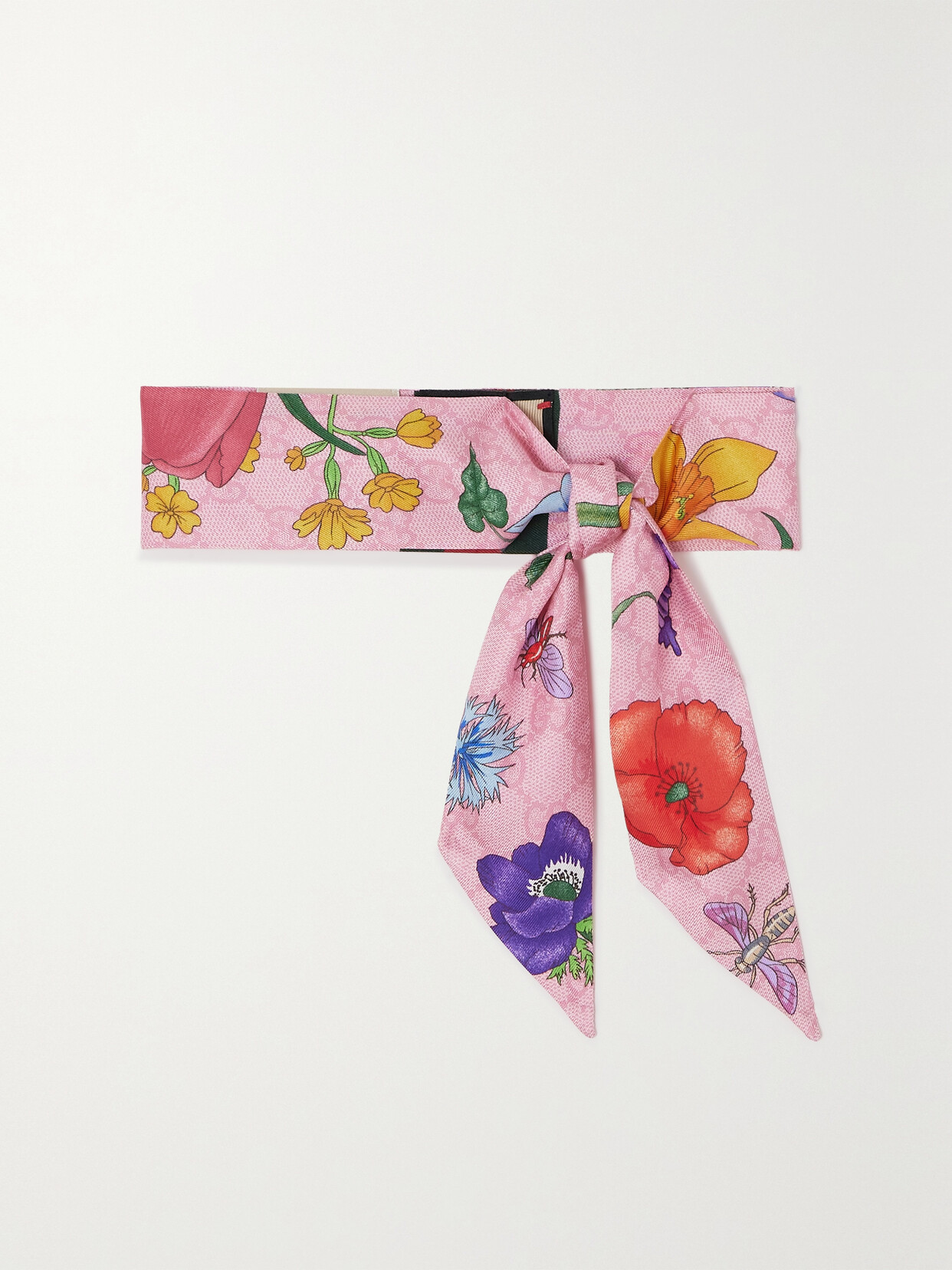 Gucci Floral-print Silk-twill Scarf