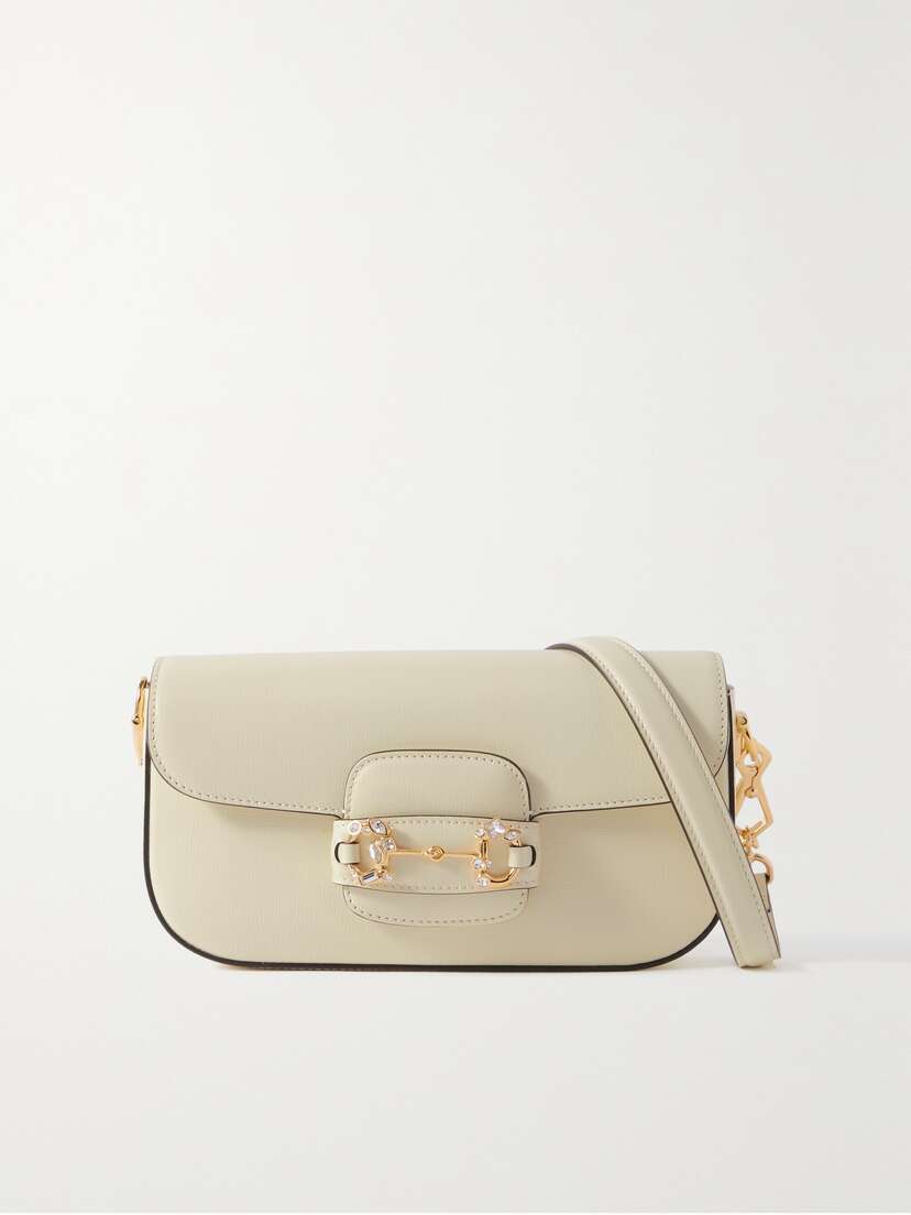 Gucci Horsebit 1955 Embellished Leather Shoulder Bag