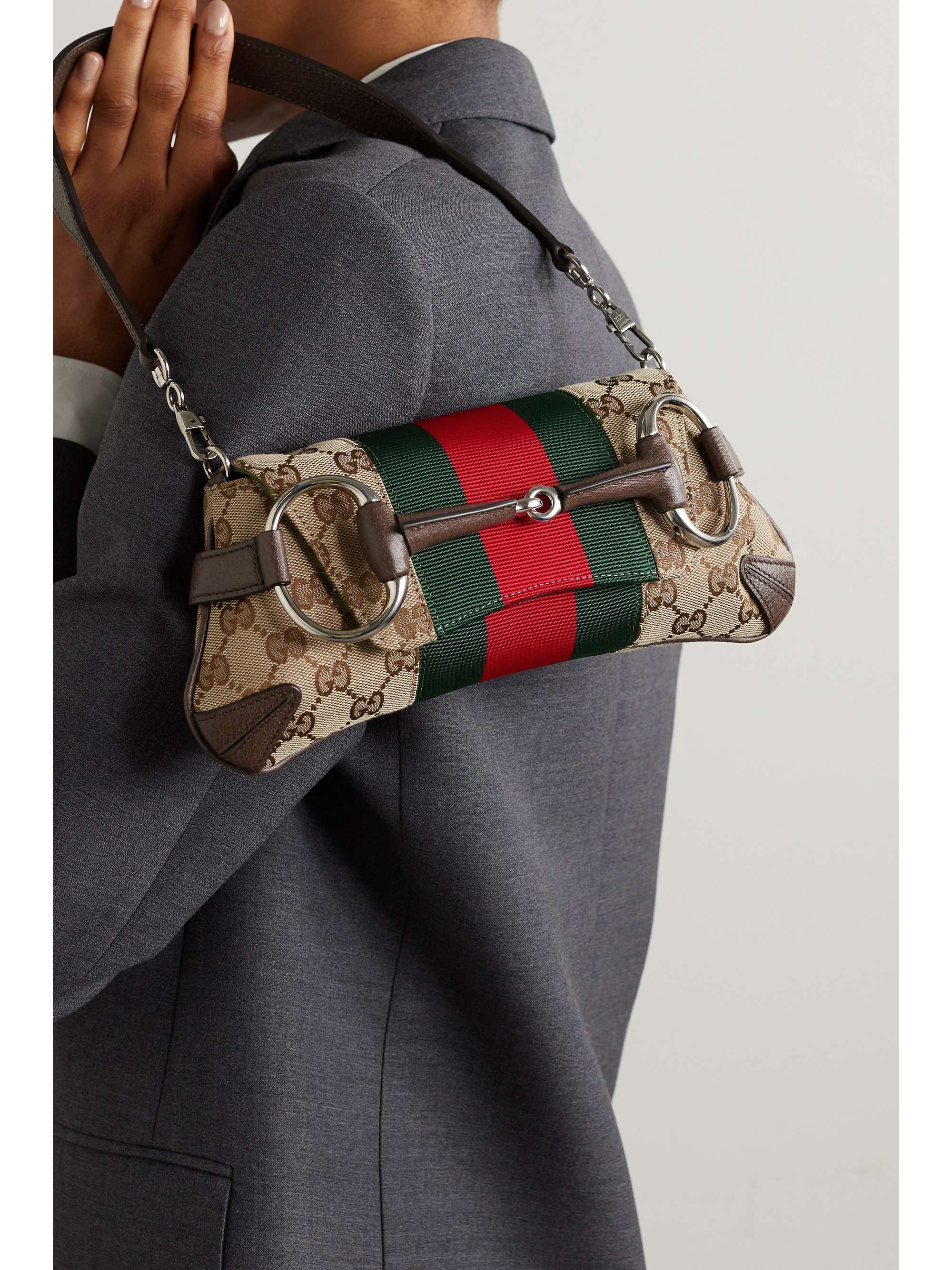 Purse Strap No Brand For Gucci 1955 Gucci Horsebit Red Green