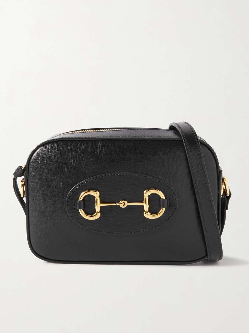 Gucci 1955 Horsebit-embellished Textured-leather Bag