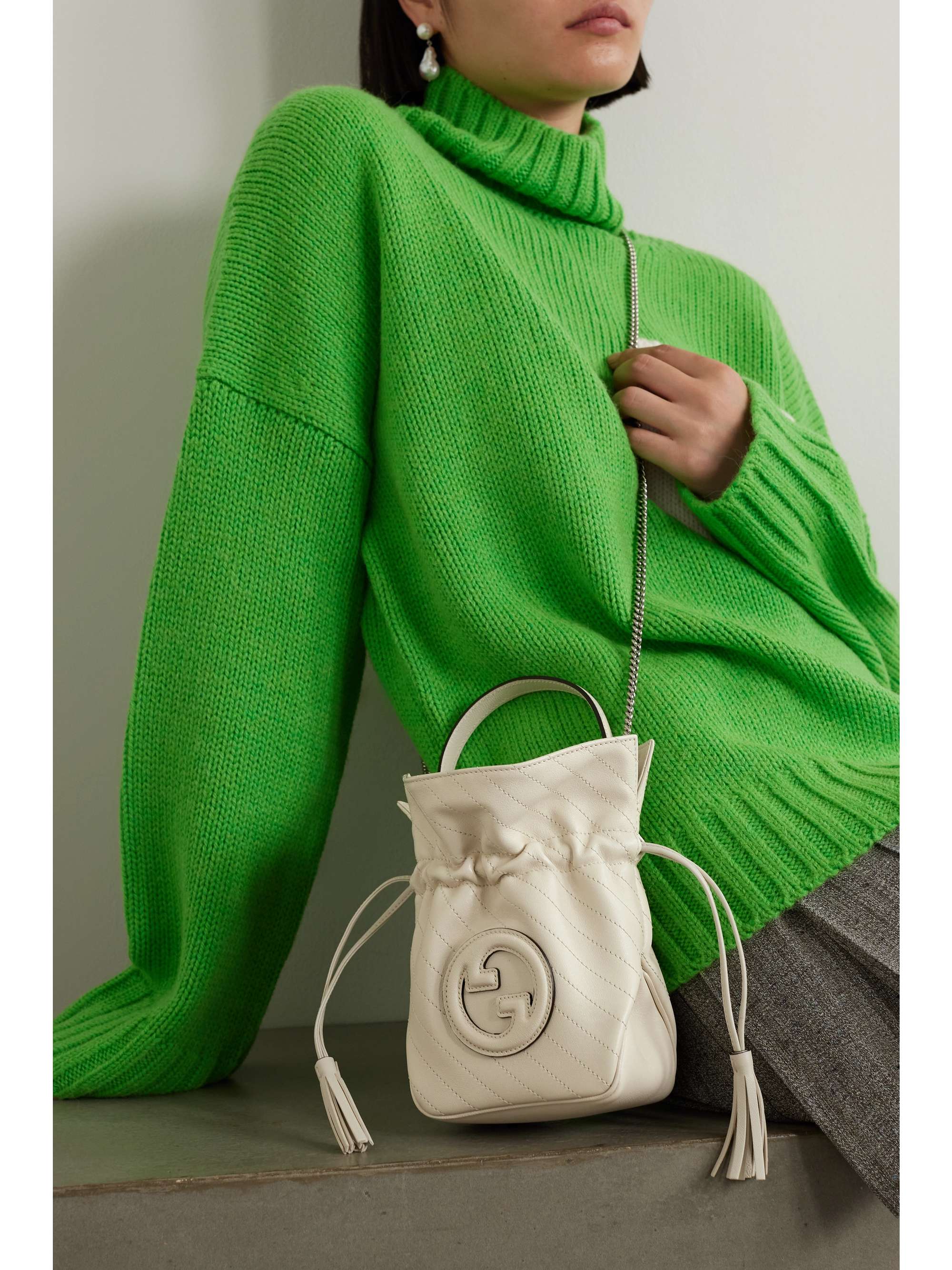 GUCCI Blondie quilted leather shoulder bag NETAPORTER