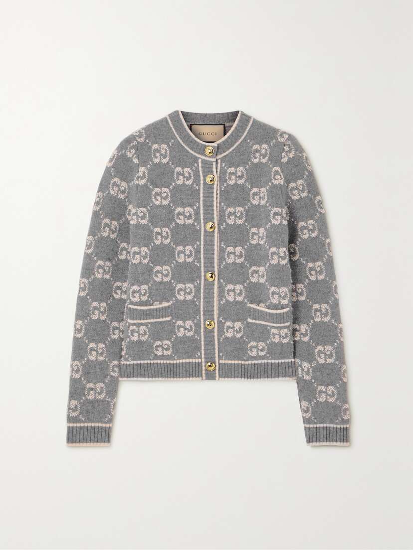 Gucci Wool-jacquard Cardigan
