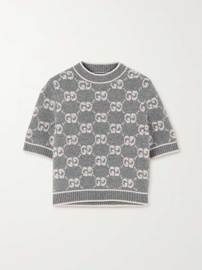 Gucci Jacquard-knit Wool-bouclé Sweater
