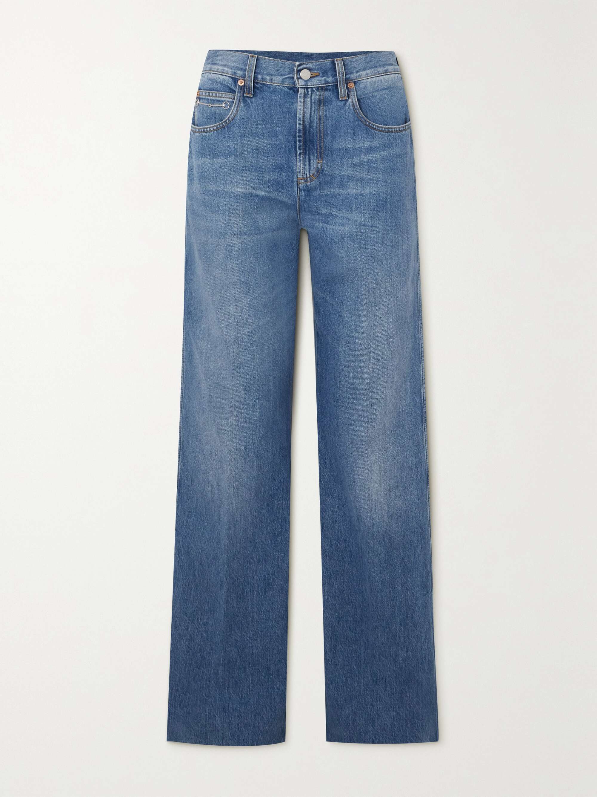 GUCCI High-rise wide-leg jeans | NET-A-PORTER