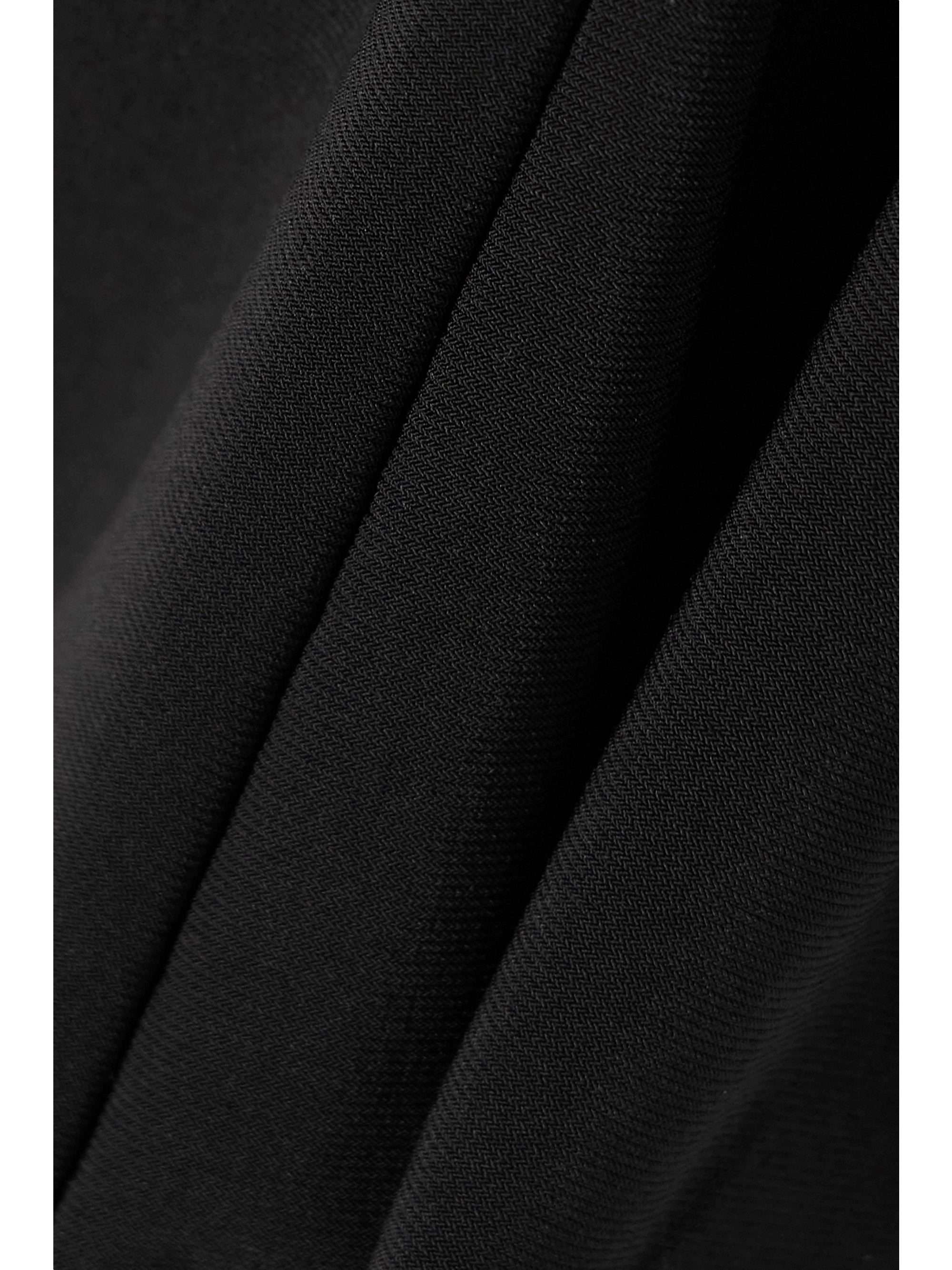 Norma Kamali Strapless asymmetric ruched stretch-jersey dress