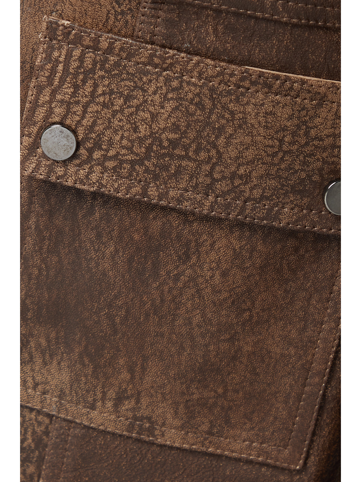 Dodo Bar Or Arianna Leather Cargo Pants In Brown