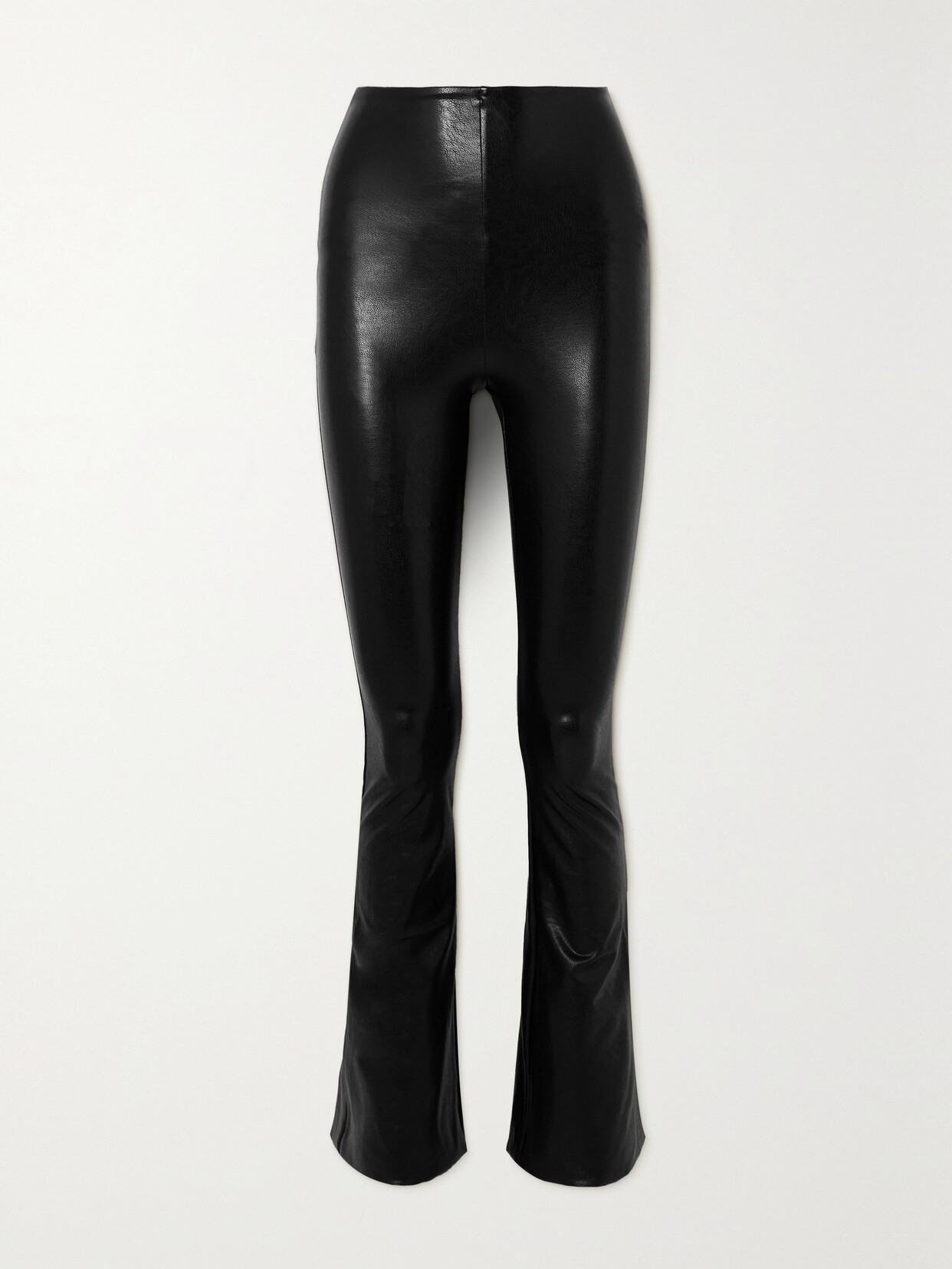 Commando Faux Stretch-leather Flared Pants - Black