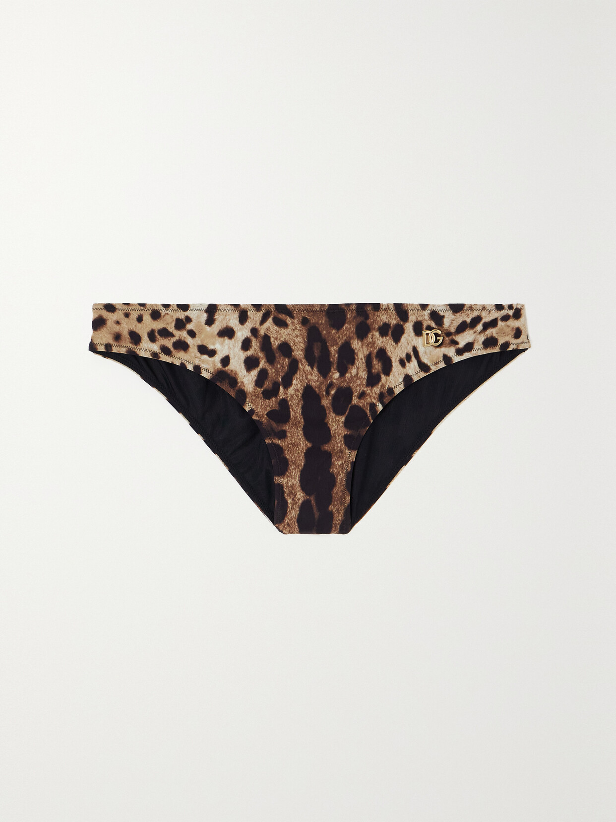 Dolce & Gabbana Leopard-print Bikini Briefs In Animal Print