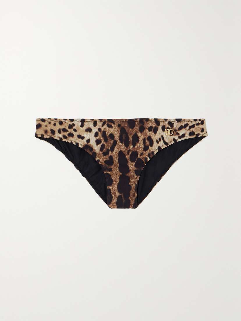 Dolce & Gabbana Leopard-print Bikini Briefs