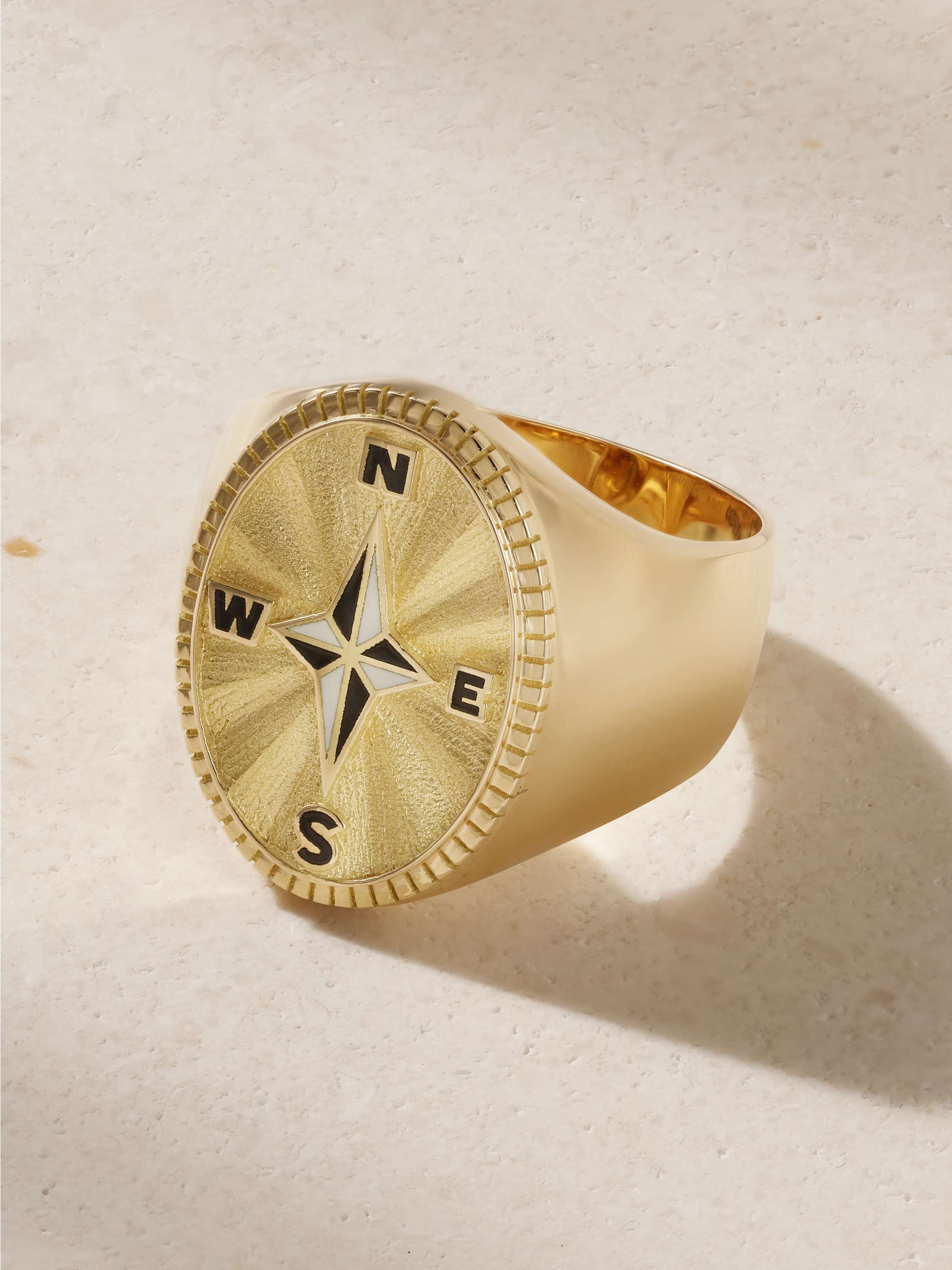Gold compass ring 2025