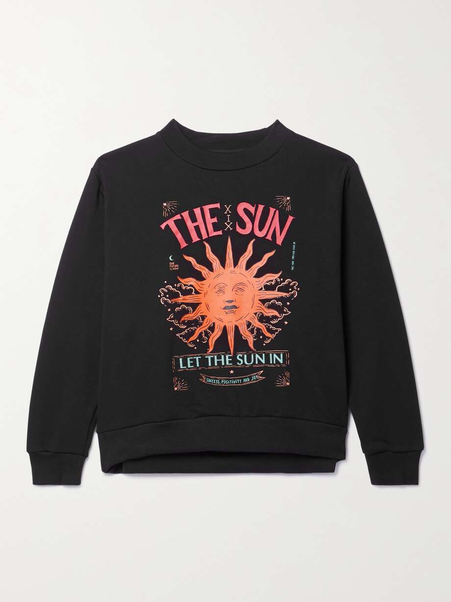 Farm Rio's sweatshirt invites you to let the sun in, which the brand interprets as opening up to allow success, positivity and joy into your life. It's made from soft fleece-back jersey for a relaxed fit and has a classic crew neckline.