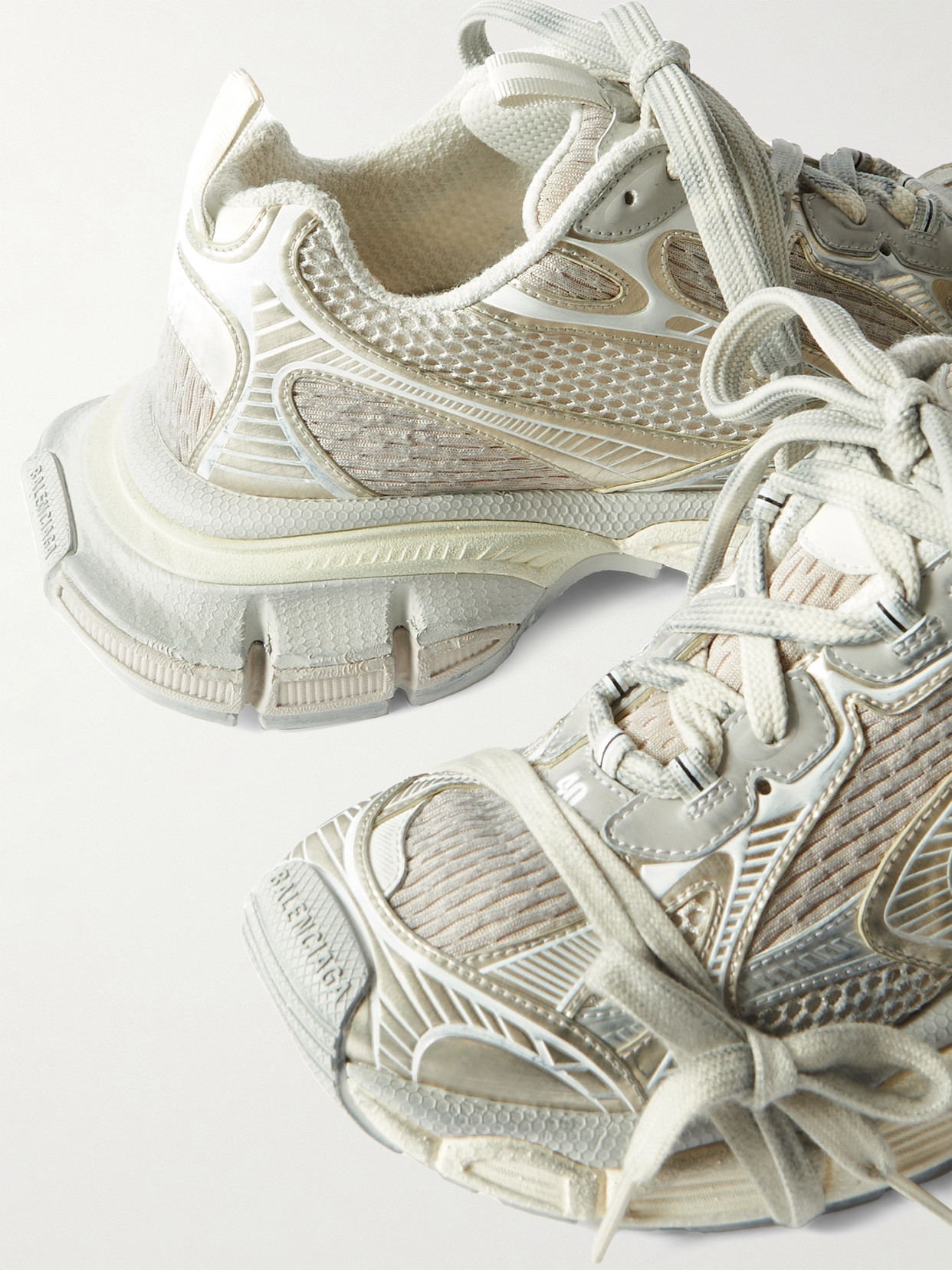 3Xl Mesh And Rubber Sneakers