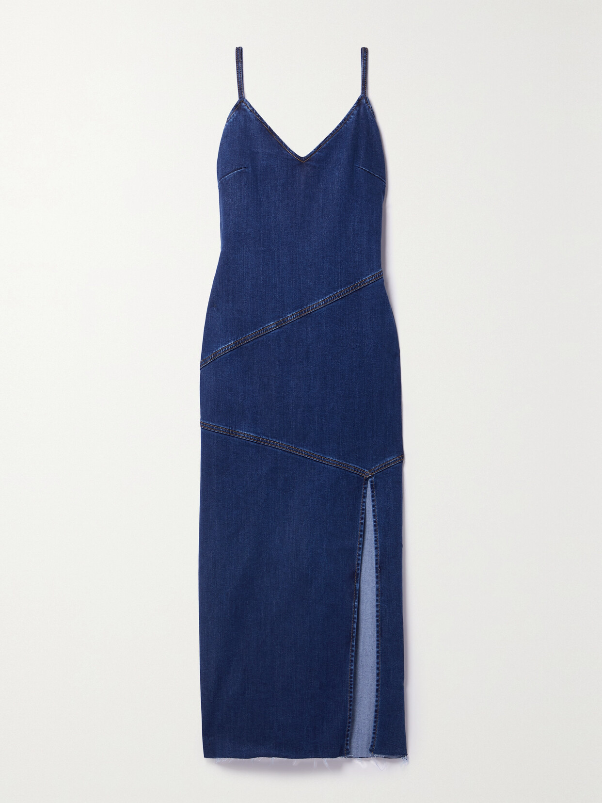 Reformation Novelle Denim Midi Dress - Blue