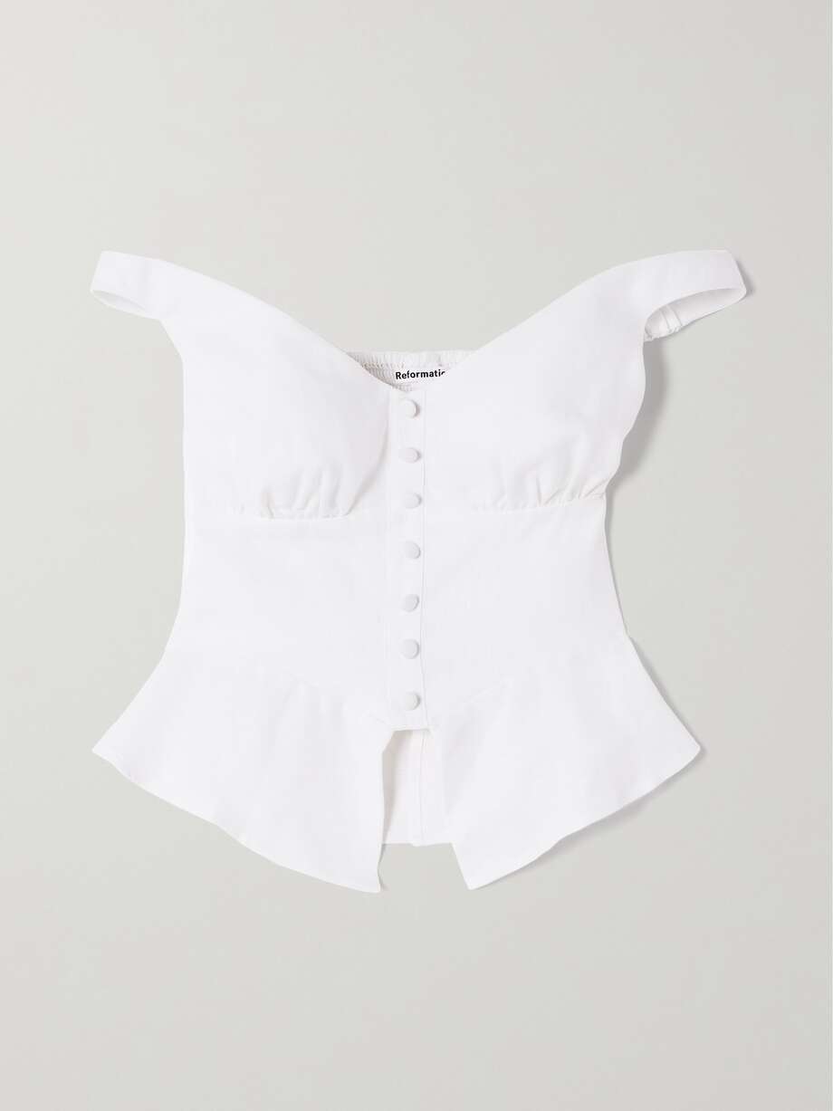 Off Shoulder Peplum Top