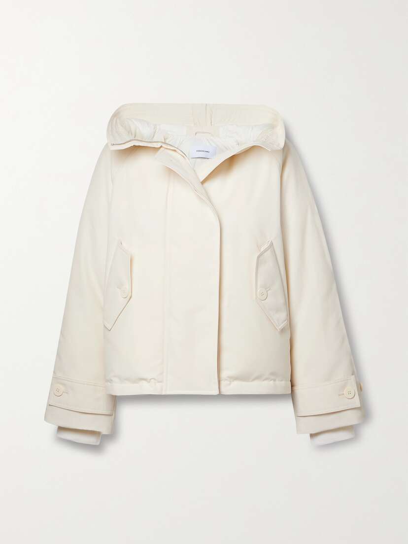 Ferragamo Hooded Padded Shell Jacket