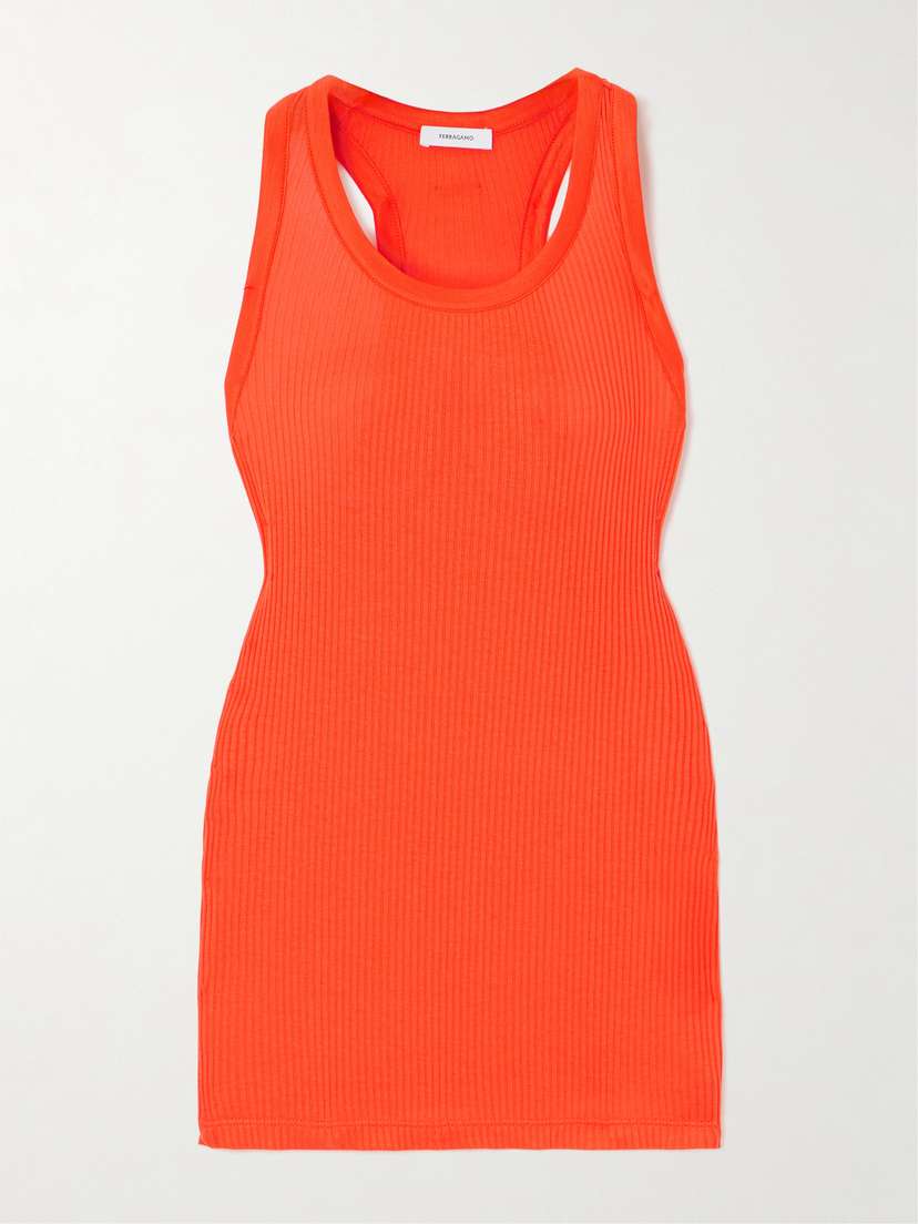 Ferragamo Ribbed Jersey Tank