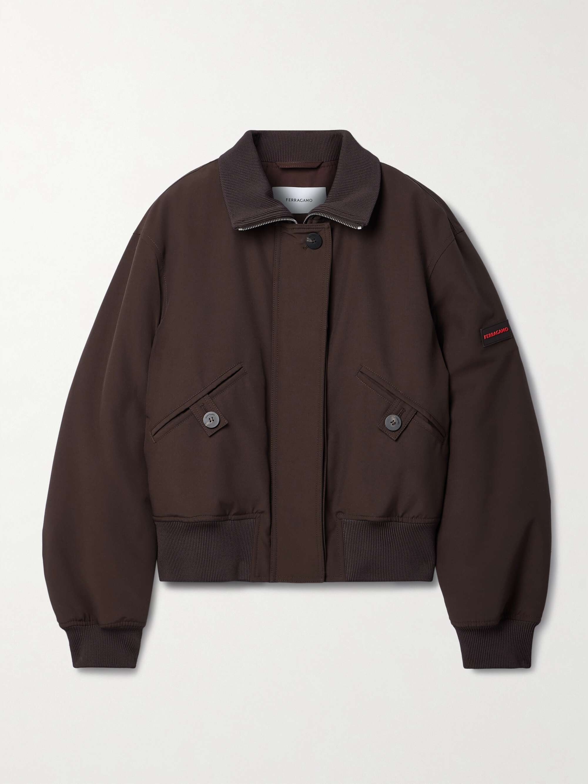 FERRAGAMO Padded shell bomber jacket | NET-A-PORTER