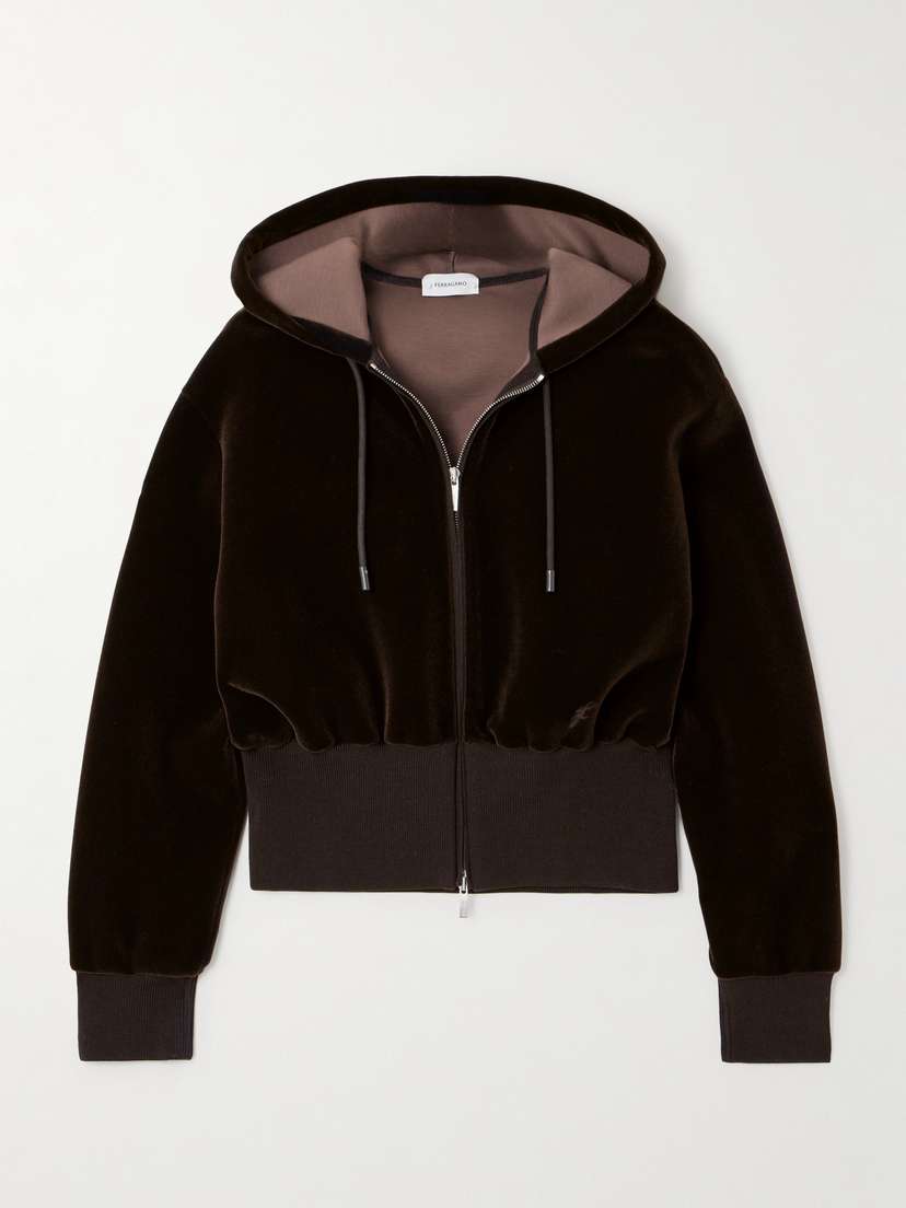 Ferragamo Velvet Hoodie