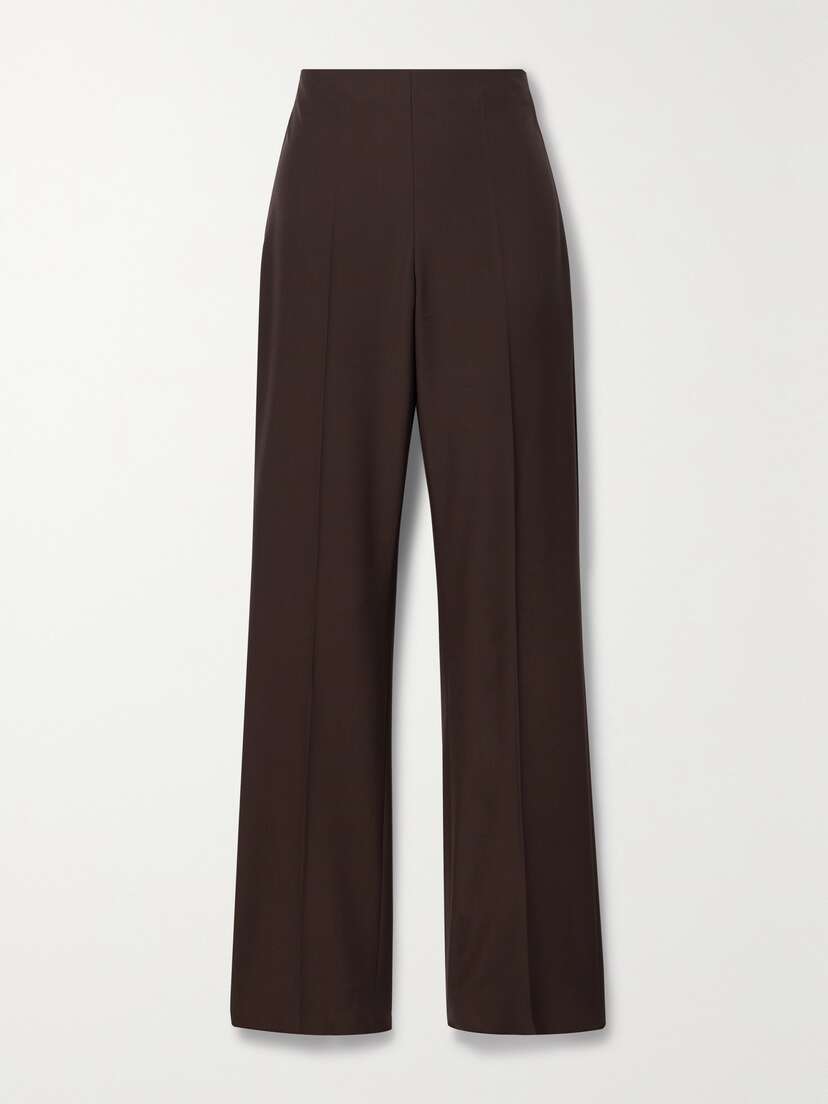 Ferragamo Pleated Wool Straight-leg Pants