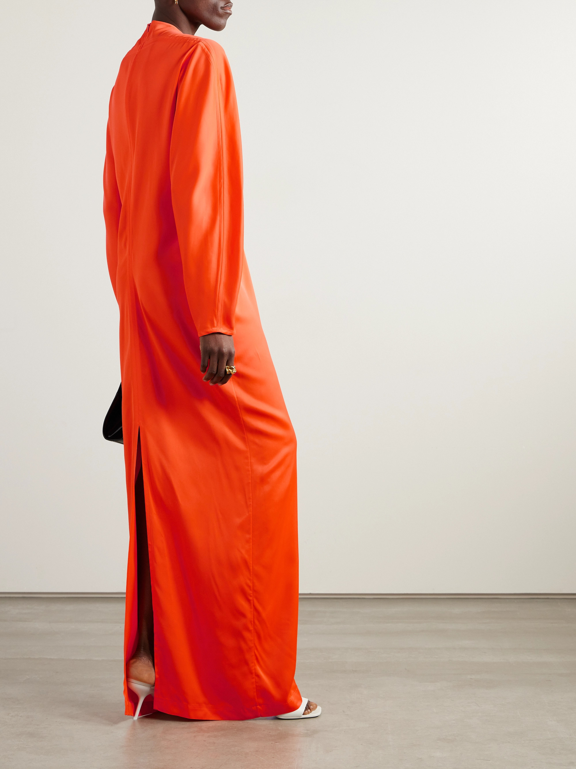 Ferragamo Stretch-satin gown
