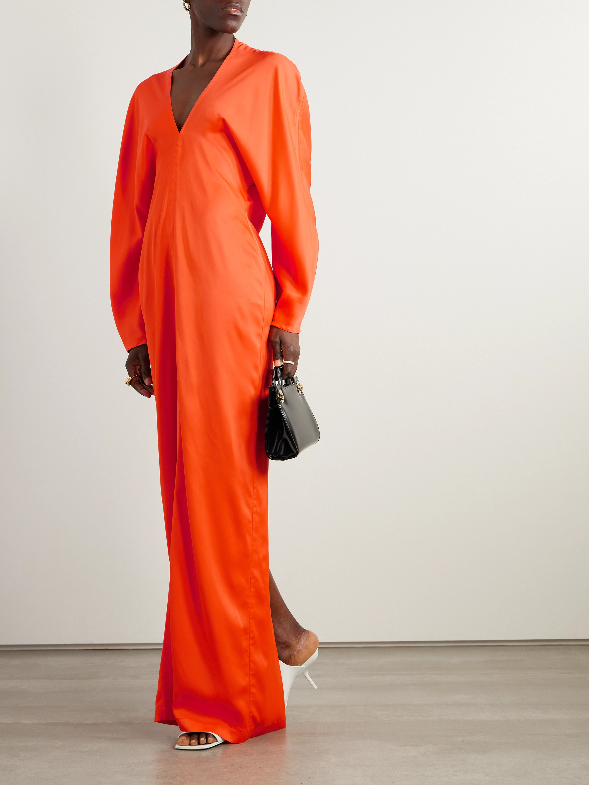 Ferragamo Stretch-satin gown