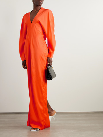 Ferragamo Stretch-satin gown