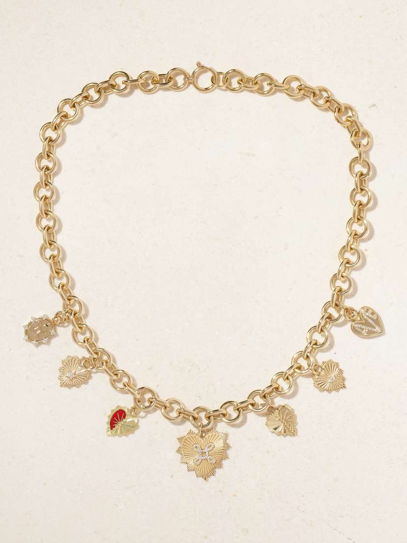 Foundrae 18-karat Gold Diamond Necklace
