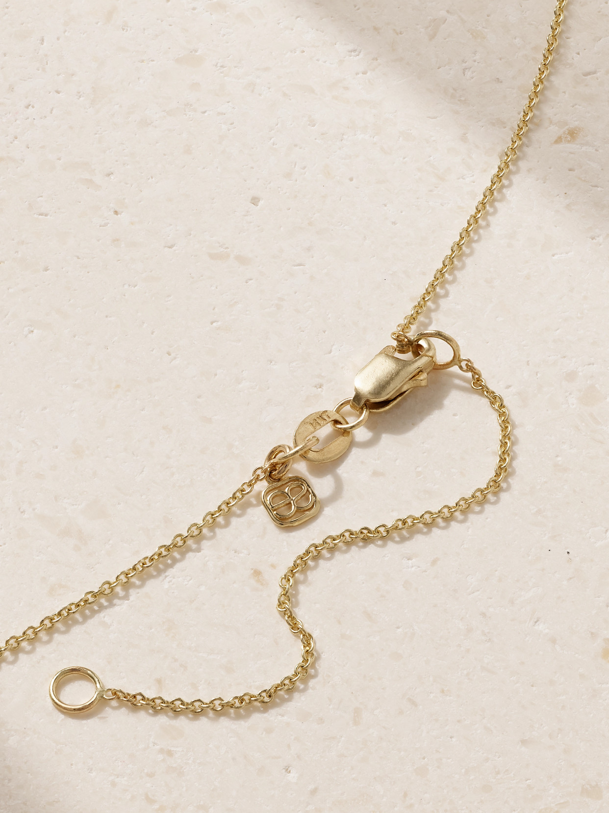 Sydney Evan Pure Initial 14-karat Gold Necklace In Gold