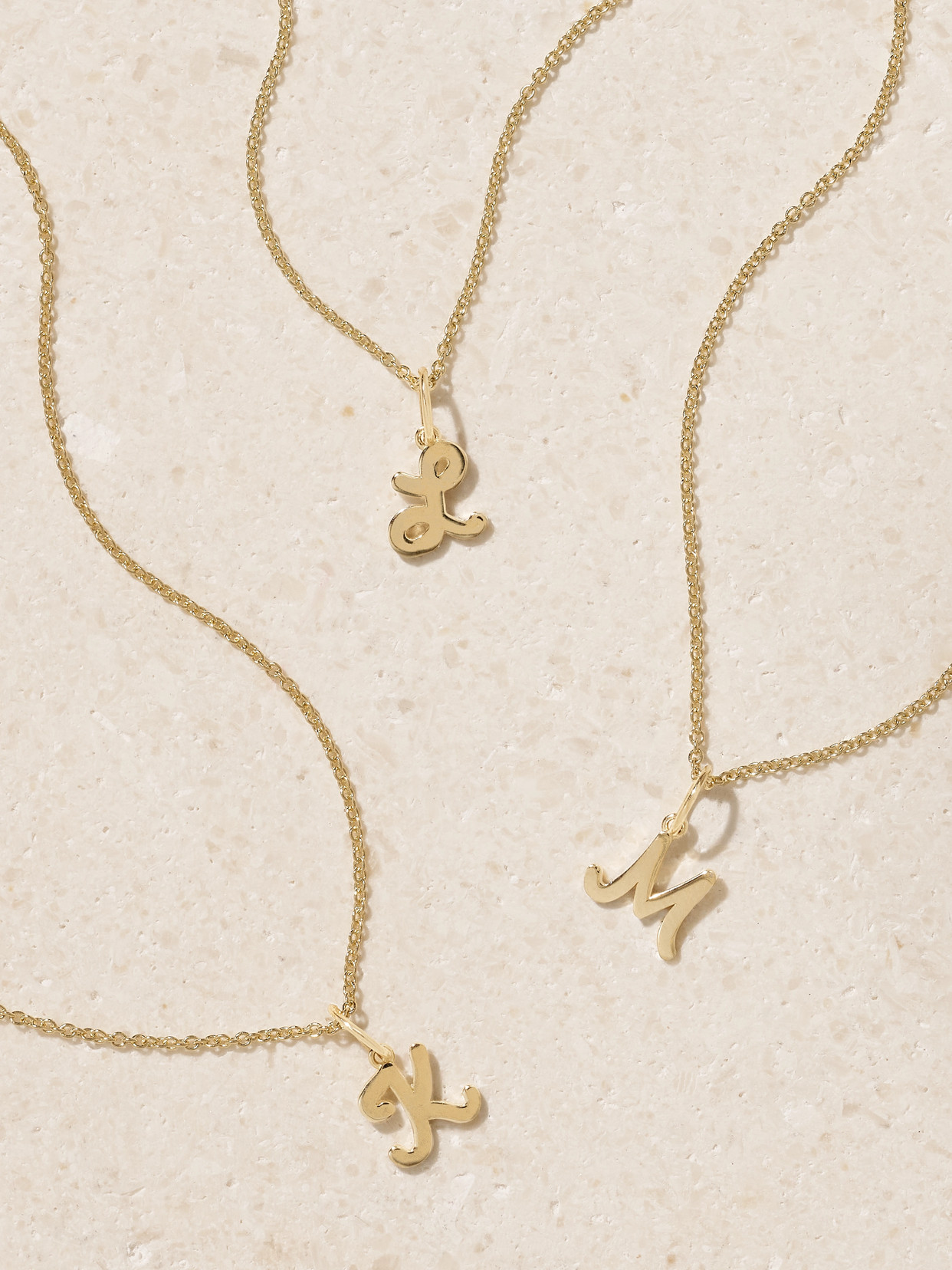 Sydney Evan Pure Initial 14-karat Gold Necklace In Gold